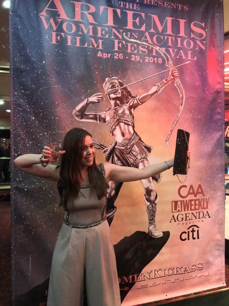 Francesca Louise White Artemis 'Women In Action' film festival, Beverly Hills 2018